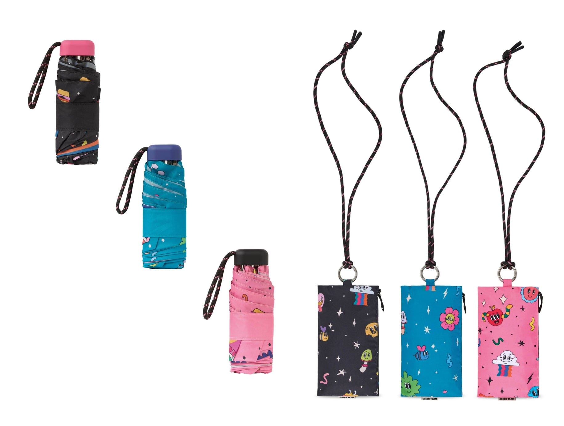 Faltbarer Regenschirm für Kinder "Disko" Regenschirm Clima Umbrellas 