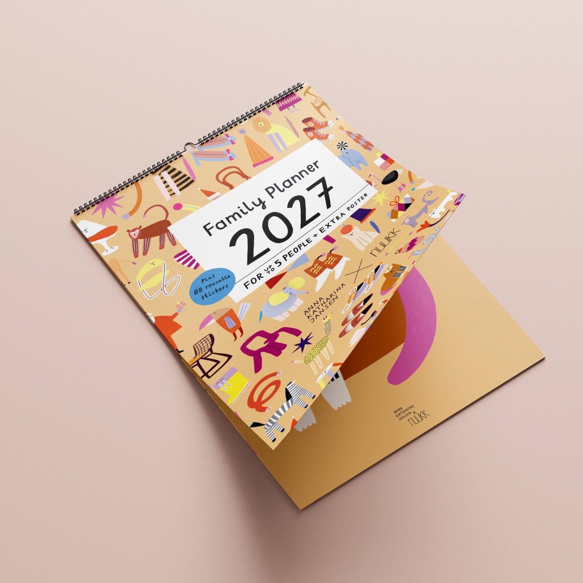 Familienplaner 2027 "Bunte Bande" Kalender Nuukk 