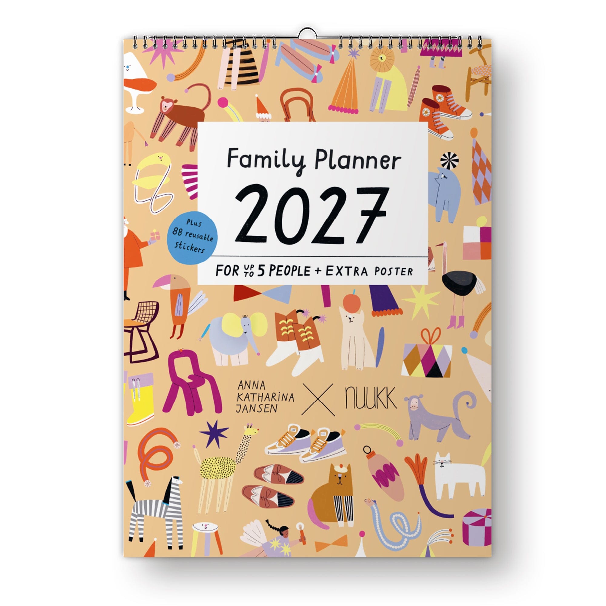 Familienplaner 2027 "Bunte Bande" Kalender Nuukk 