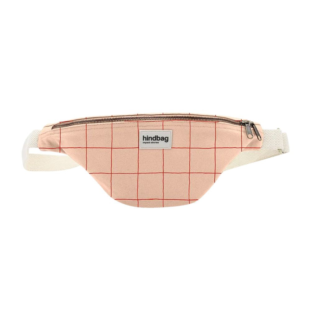 Fanny Pack "Olivia Grid" Bauchtaschen Hindbag Rosa/Rot 