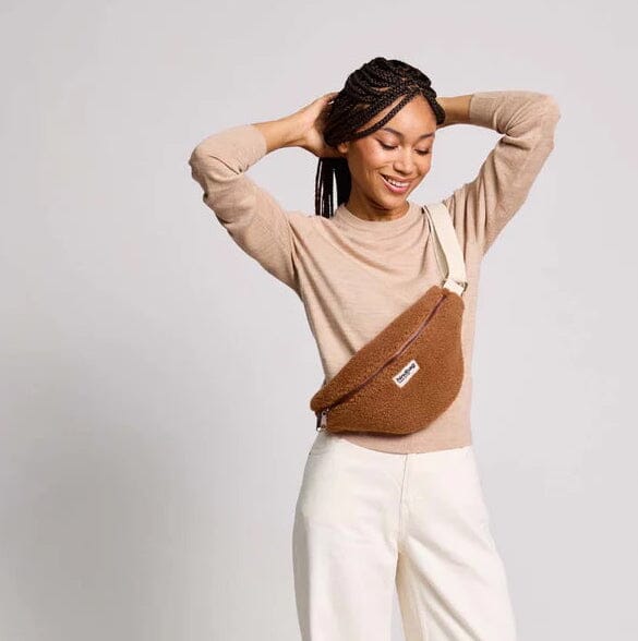 Fanny Pack "Olivia Teddy" Bauchtaschen Hindbag Braun 