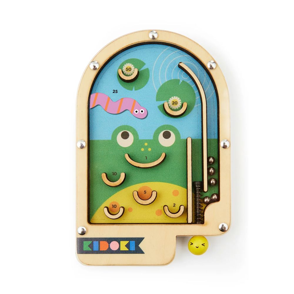 Flipper "Wooden Pinball" Motorikspielzeug KIKKERLAND Frosch 