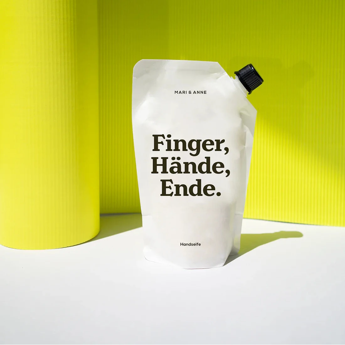Flüssigseife "Finger, Hände, Ende." Kosmetik Mari&Anne Nachschub 