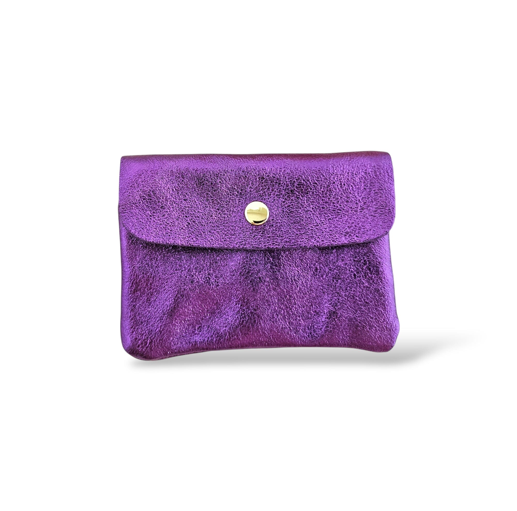 Geldbeutel Mini "Metallisches Leder" Geldbeutel Royal Marais Violett 