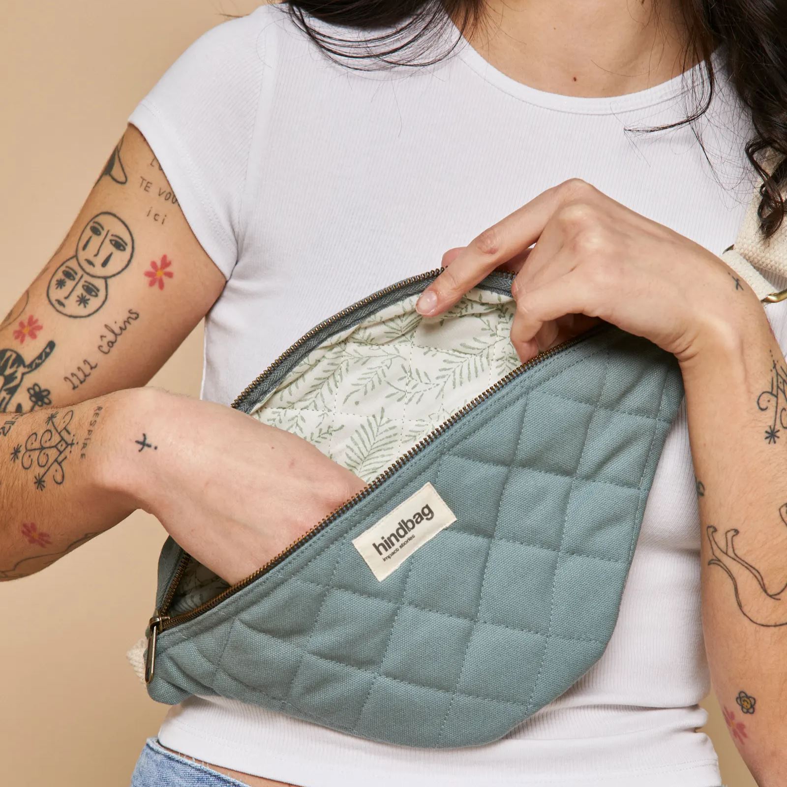 Gesteppte Fanny Pack "Olivia" Bauchtaschen Hindbag 