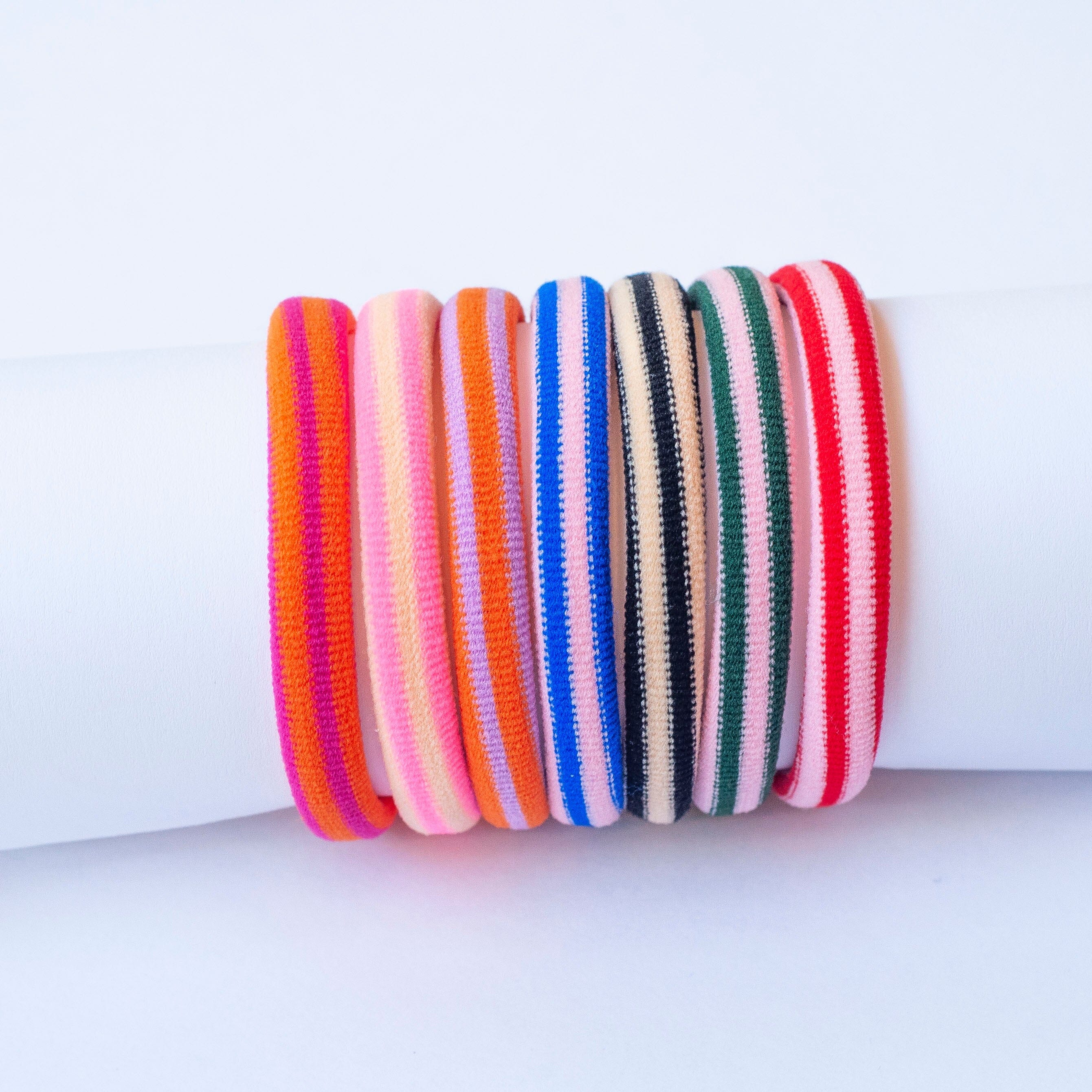 Gestreifte Haargummis "Lulu" Haaraccessoires HERR&FRAUHEMPEL 