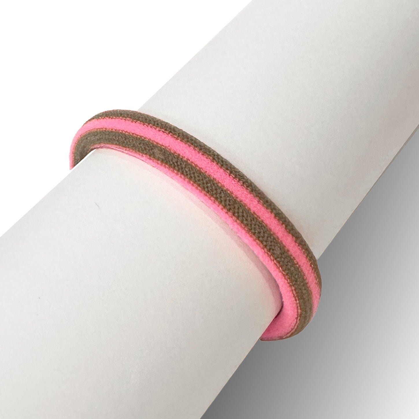 Gestreifte Haargummis "Lulu" Haaraccessoires HERR&FRAUHEMPEL hellbraun/pink 