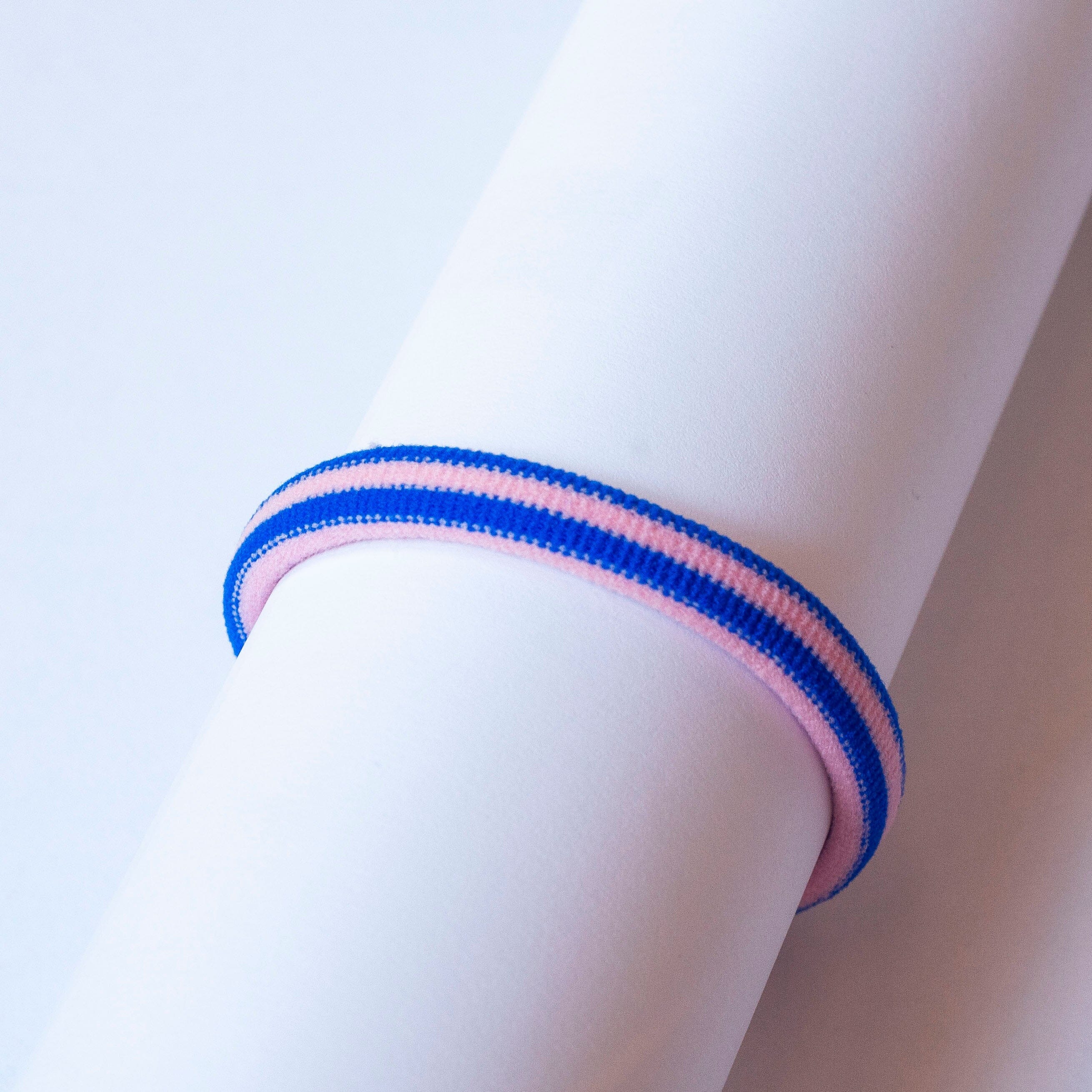 Gestreifte Haargummis "Lulu" Haaraccessoires HERR&FRAUHEMPEL rosa/blau 