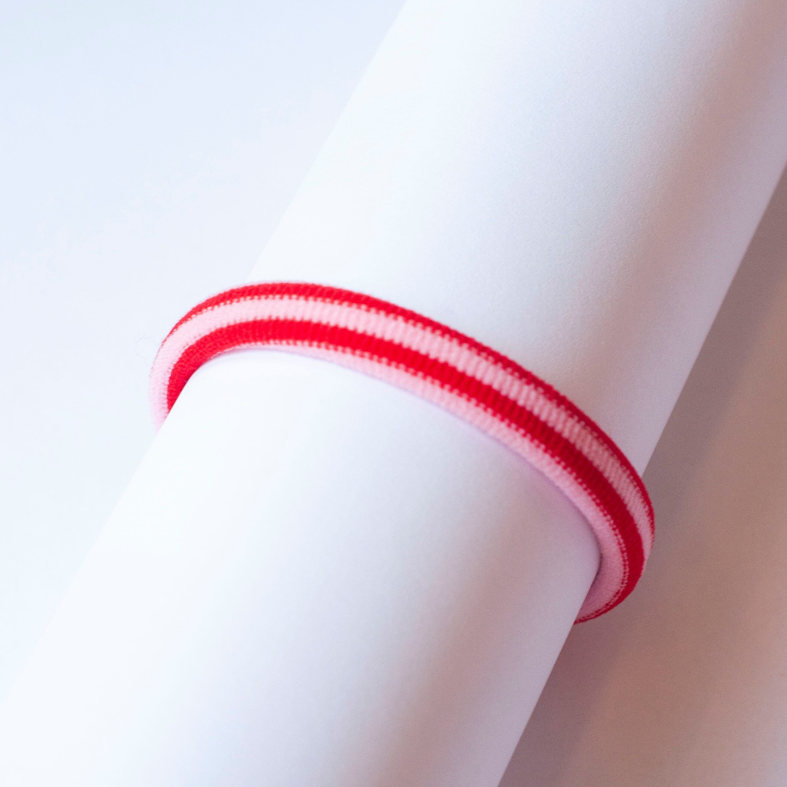 Gestreifte Haargummis "Lulu" Haaraccessoires HERR&FRAUHEMPEL rosa/rot 