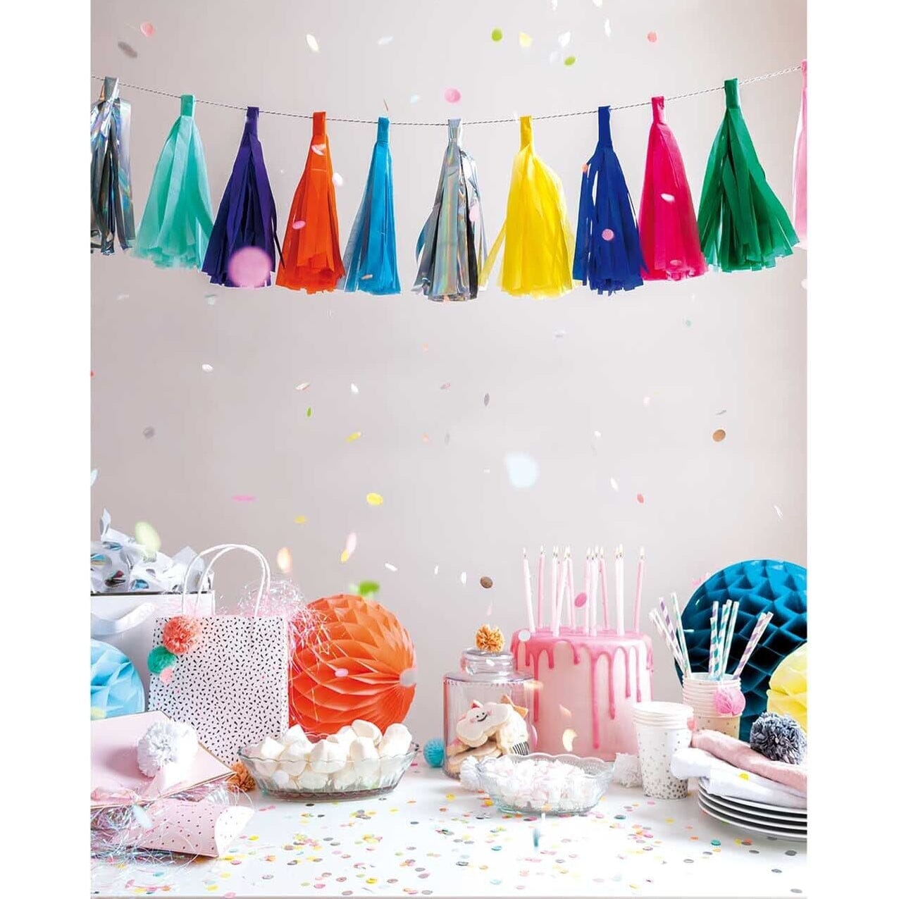 Girlande "Quasten" Rico Design 