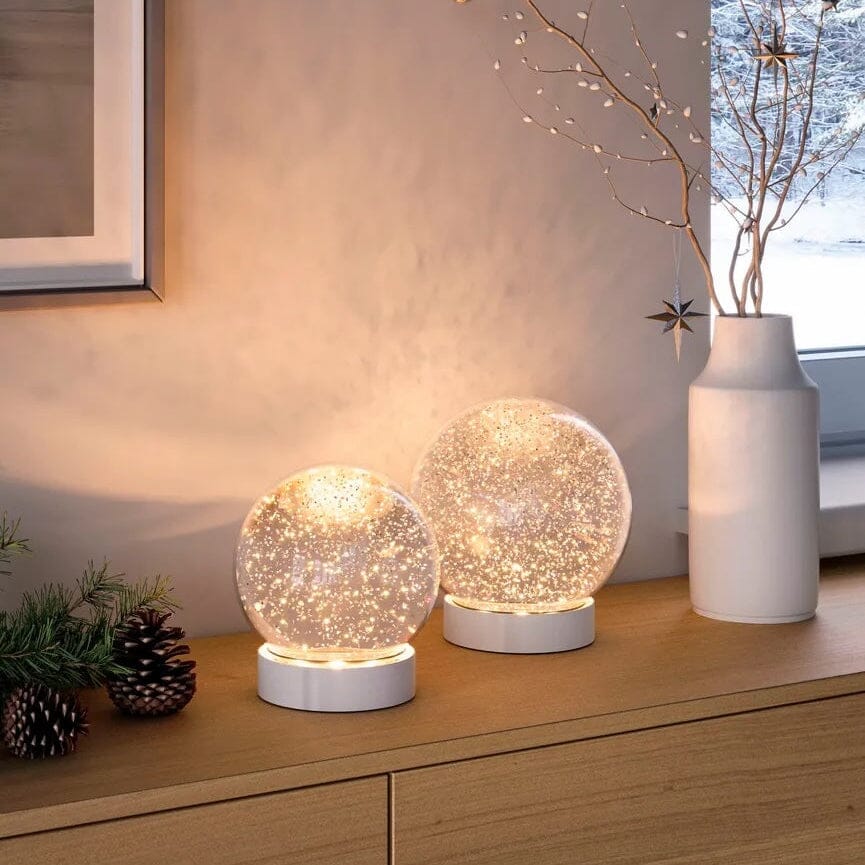 Glitzerkugel "Glamor Bauble" Schneekugel Sompex 
