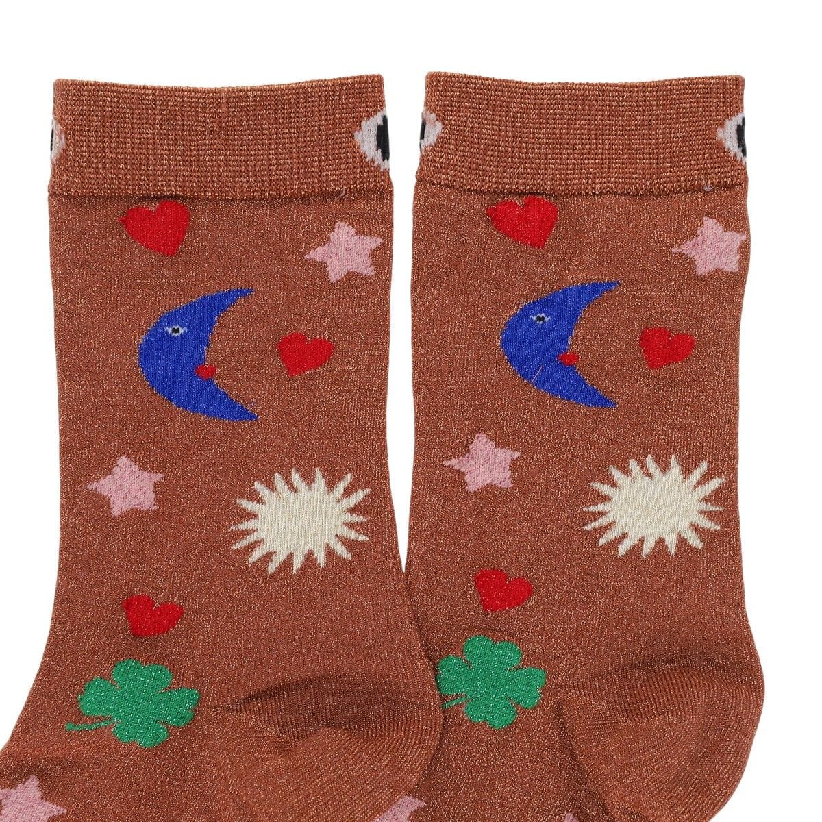 Glitzersocken "Glückssymbole" Socken Le petit Souk 