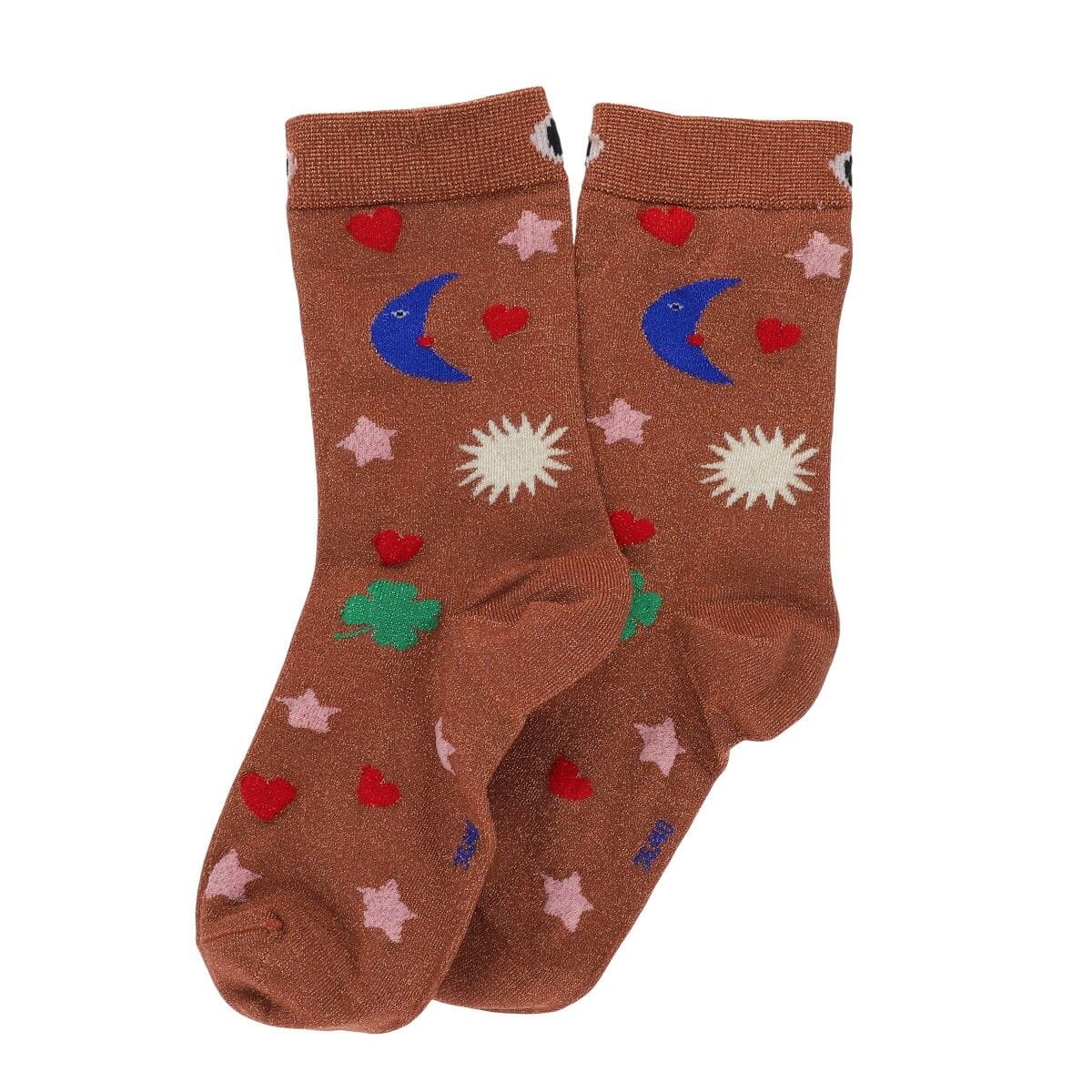 Glitzersocken "Glückssymbole" Socken Le petit Souk 