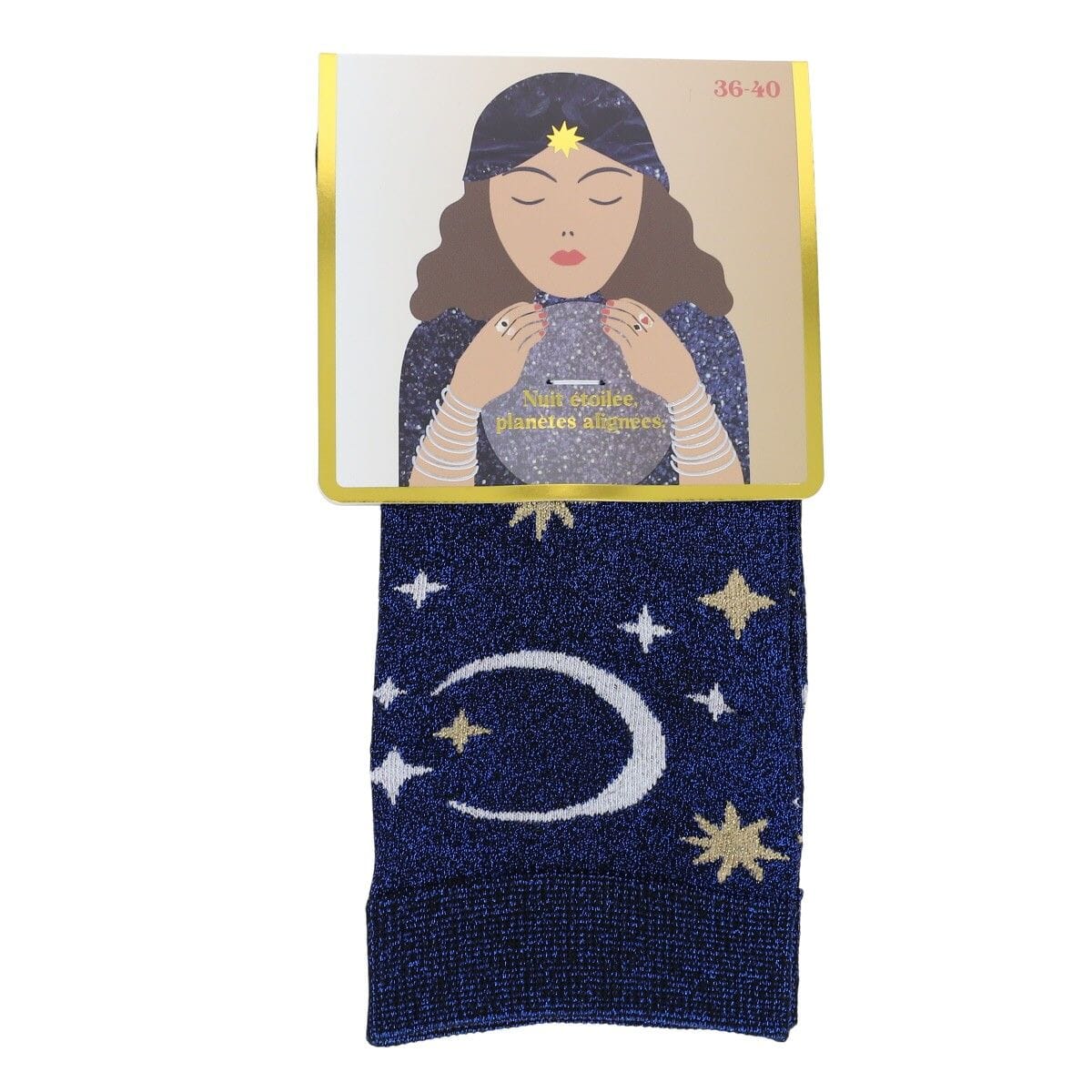 Glitzersocken "Mond & Sterne" Socken Le petit Souk 
