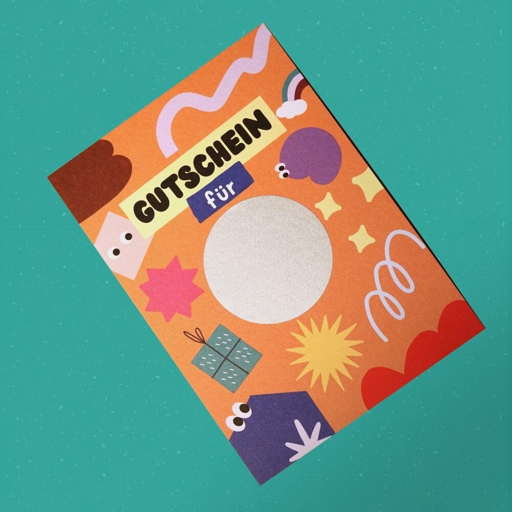 Gutschein DIY "Rubbellos" Gutschein Modern Kids Art 