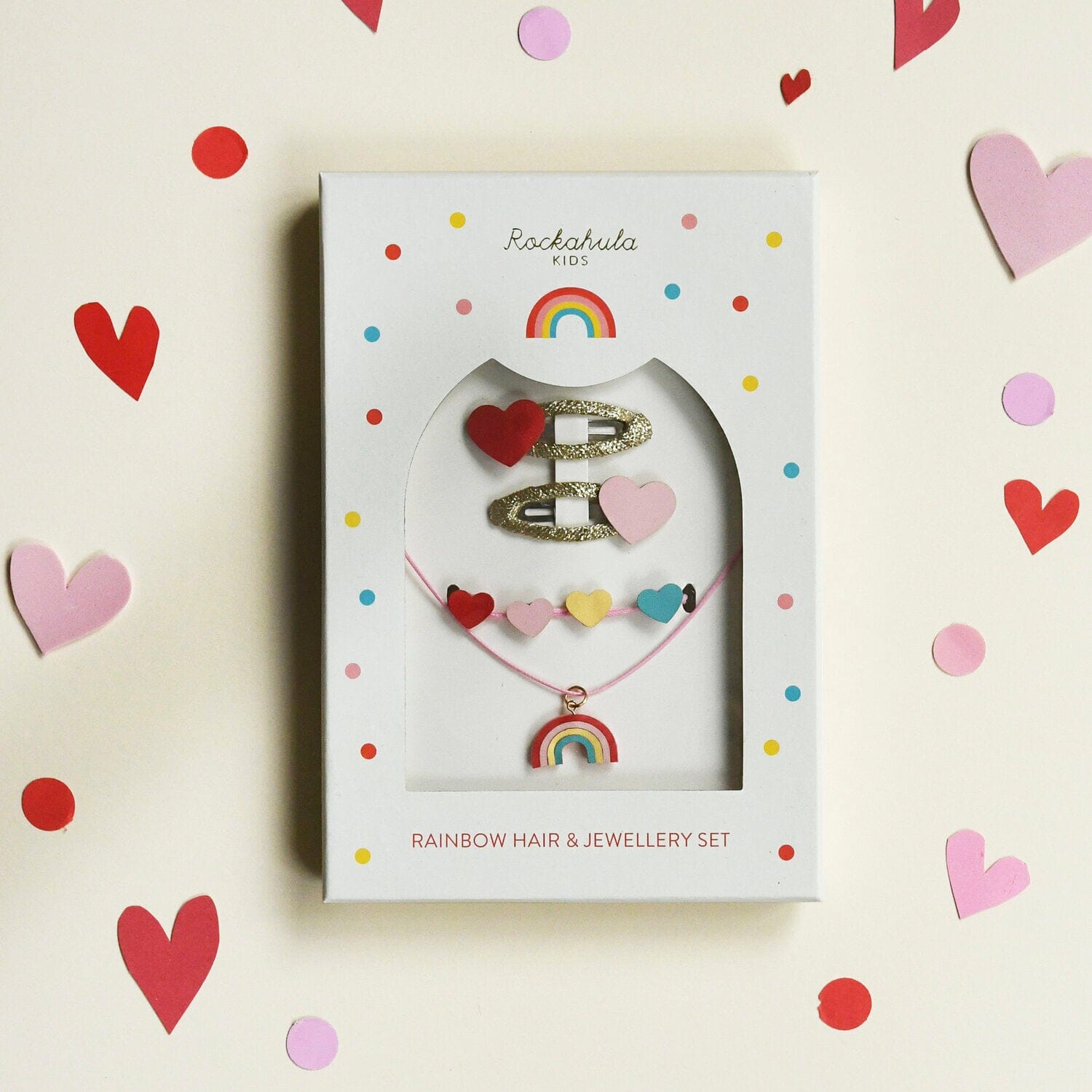 Haar- und Schmuckset "Vintage Rainbow" Kette Rockahula 