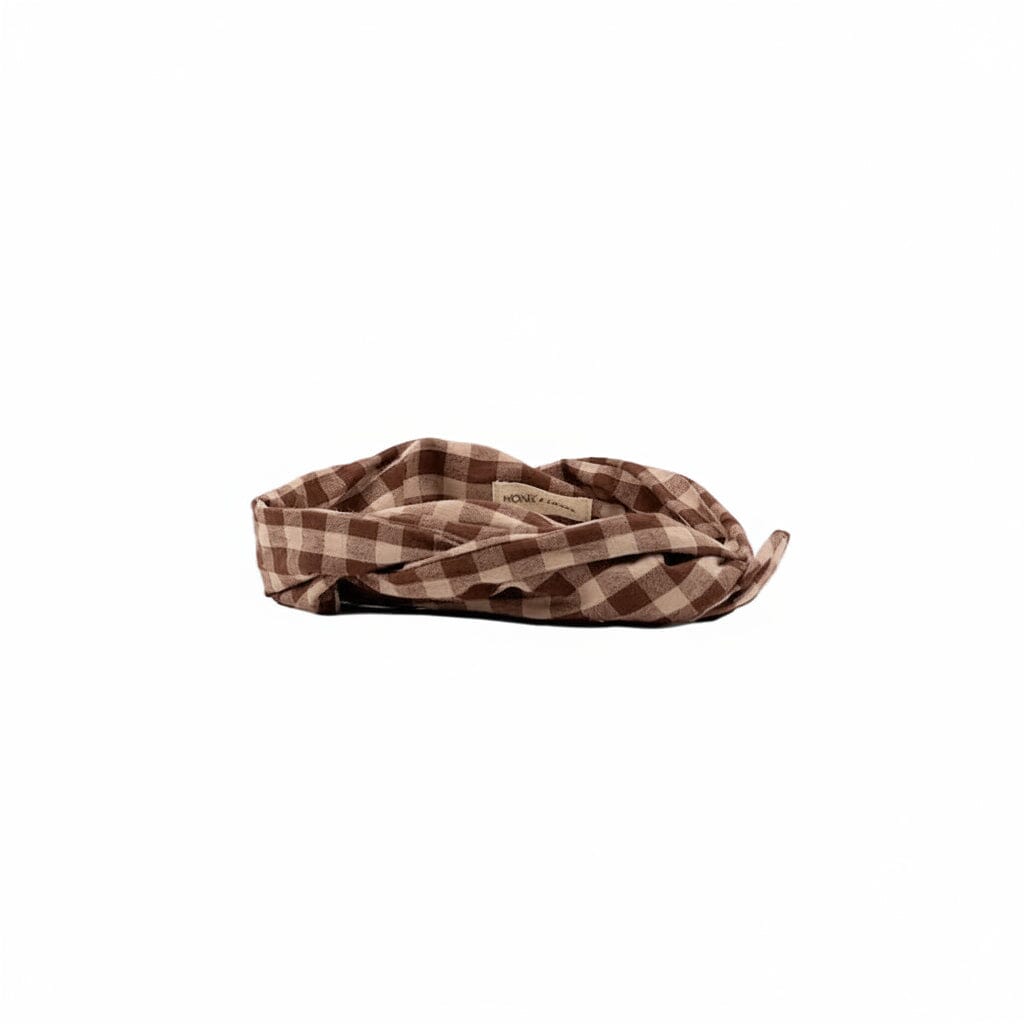 Haarband "Check Brown" Haaraccessoires monk & anna 