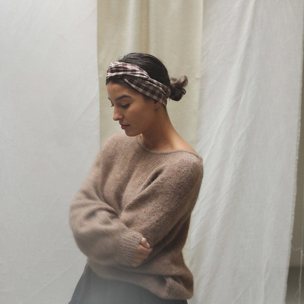 Haarband "Check Brown" Haaraccessoires monk & anna 