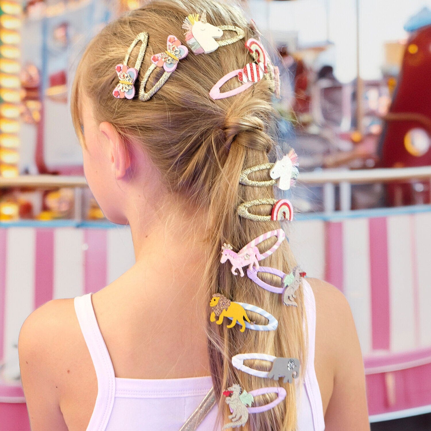 Haarclips "Stripy Party Animals" Haaraccessoires Rockahula 