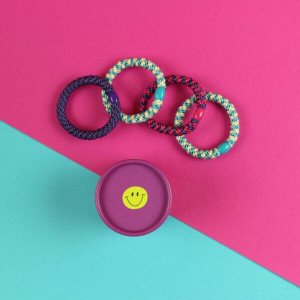 Haargummi "Set" Haaraccessoires ava&yves Fuchsia/Türkis 