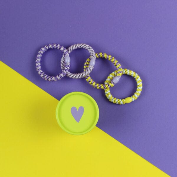 Haargummi "Set" Haaraccessoires ava&yves Gelb/Flieder 