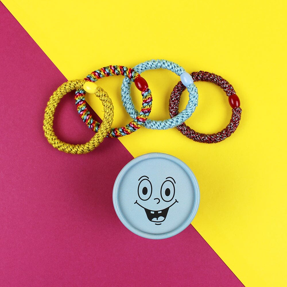 Haargummi "Set" Haaraccessoires ava&yves Hellblau/Dunkelrot 