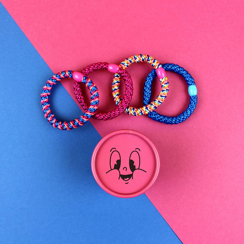 Haargummi "Set" Haaraccessoires ava&yves Pink/Blau 