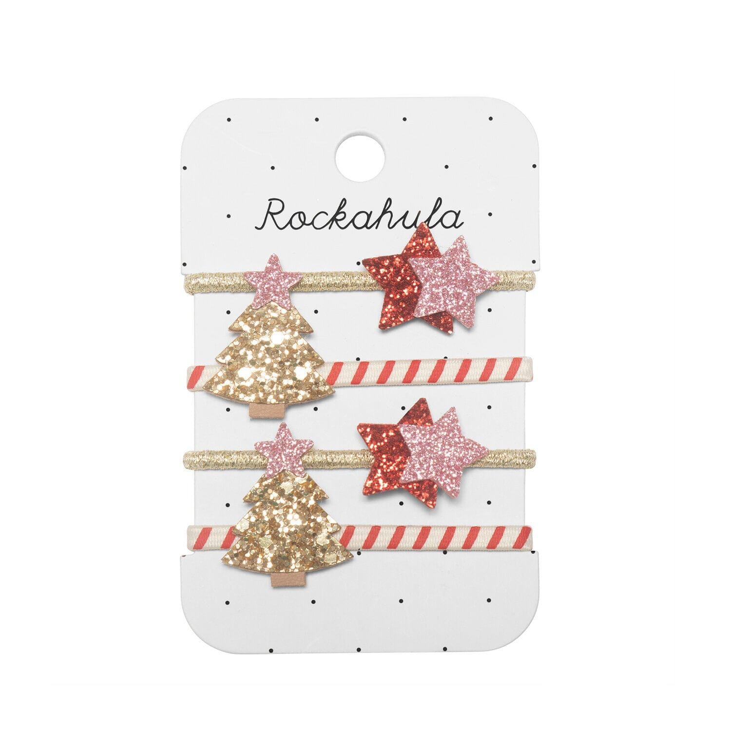 Haargummis "Stripy Christmas Tree" Haaraccessoires Rockahula 