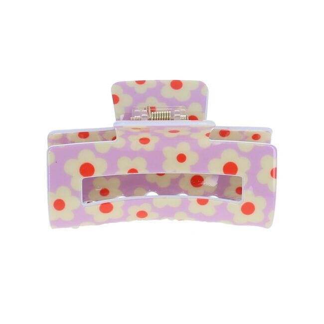 Haarklammer "Blumen" Haaraccessoires Le petit Souk Lila 