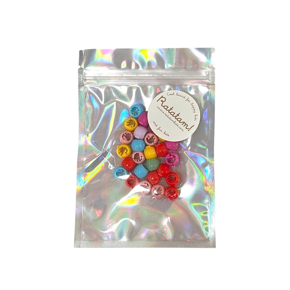 Haarperlen "Regenbogen" Speichen Clip Ratatam 