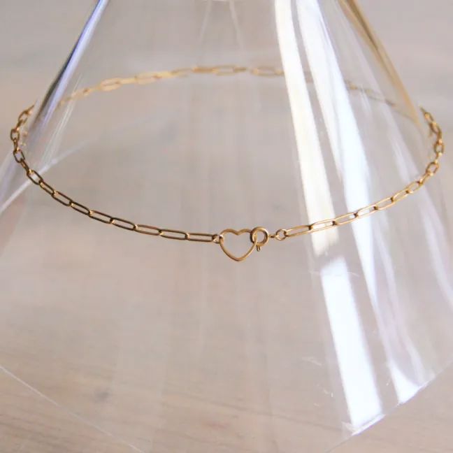 Halskette "Open Heart" Kette Bazou 