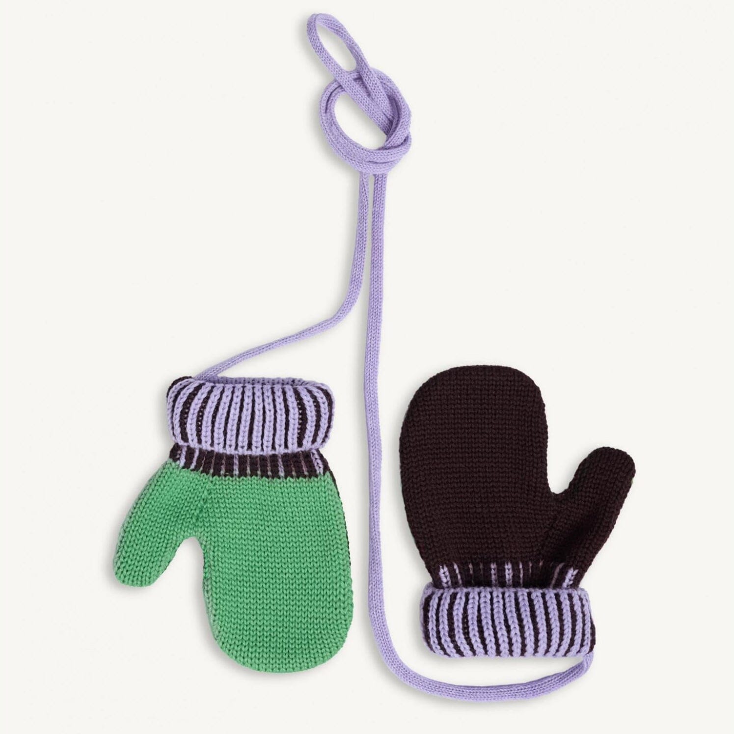 Handschuhe Merino "Green/Brown" Mütze Happymess 