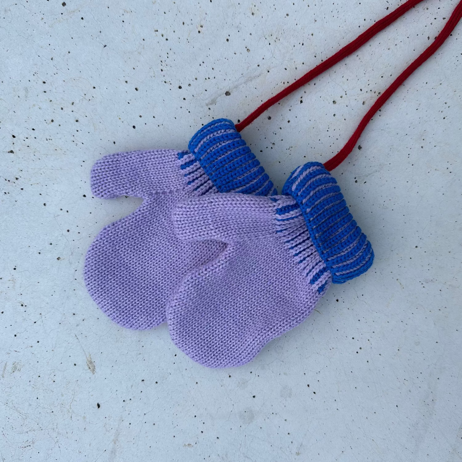 Handschuhe Merino "Lilac/Ice" Mütze Happymess 