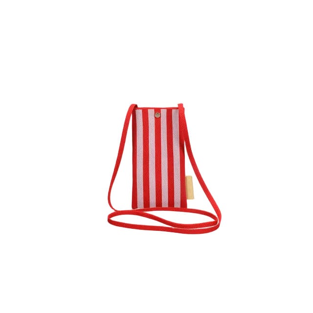 Handytasche "knitted stripes" Handytasche Sticky Sis Club cerise+ballet 