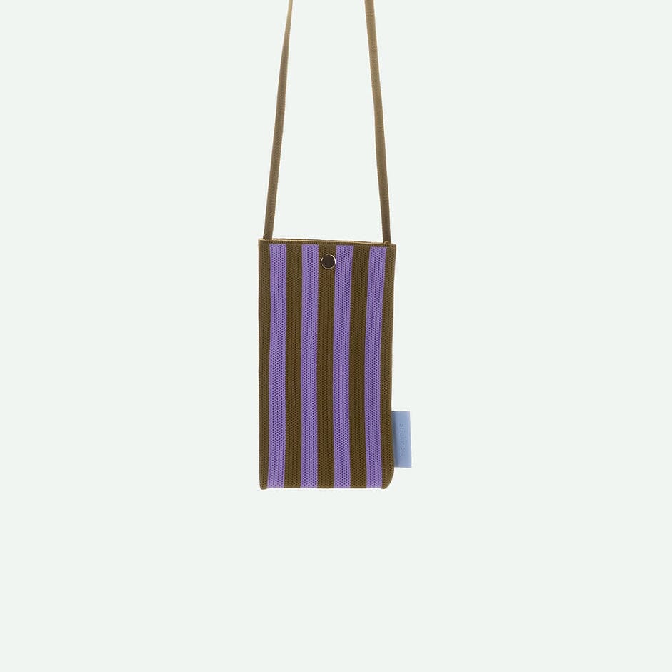 Handytasche "knitted stripes" Handytasche Sticky Sis Club sunset lilac/costa green 