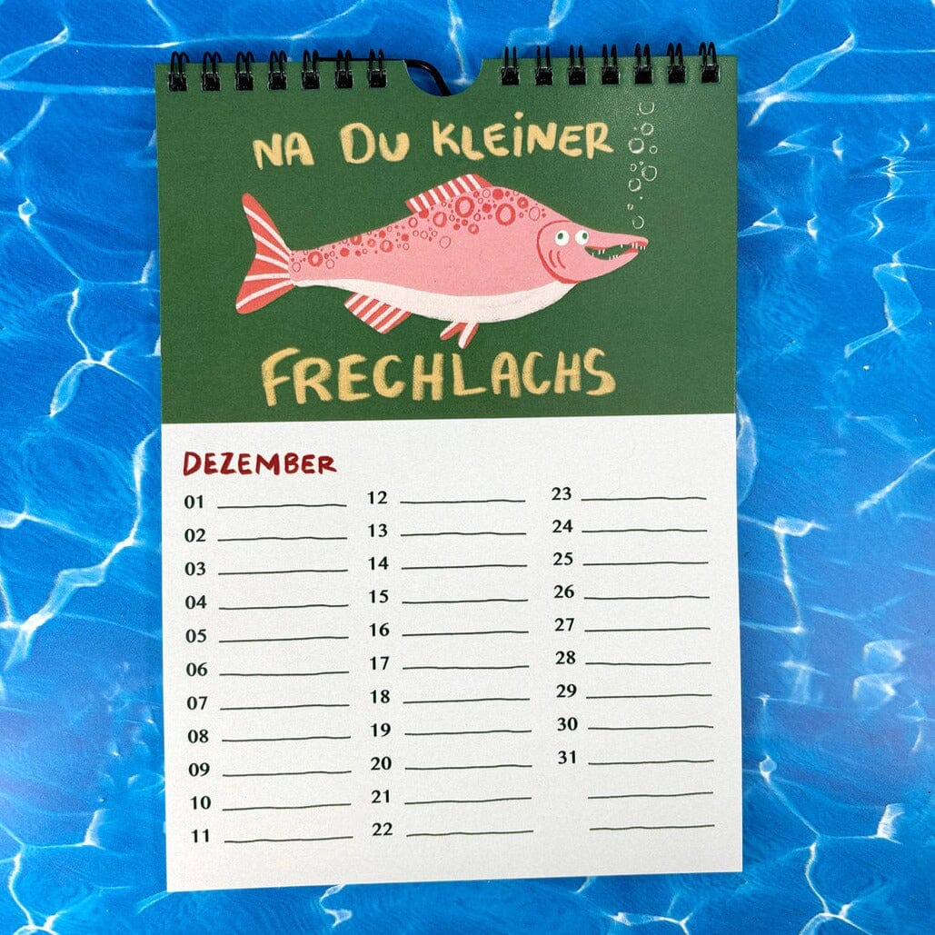 Immerwährender Geburtstagskalender "Fische" Kalender Slinga Illustration 