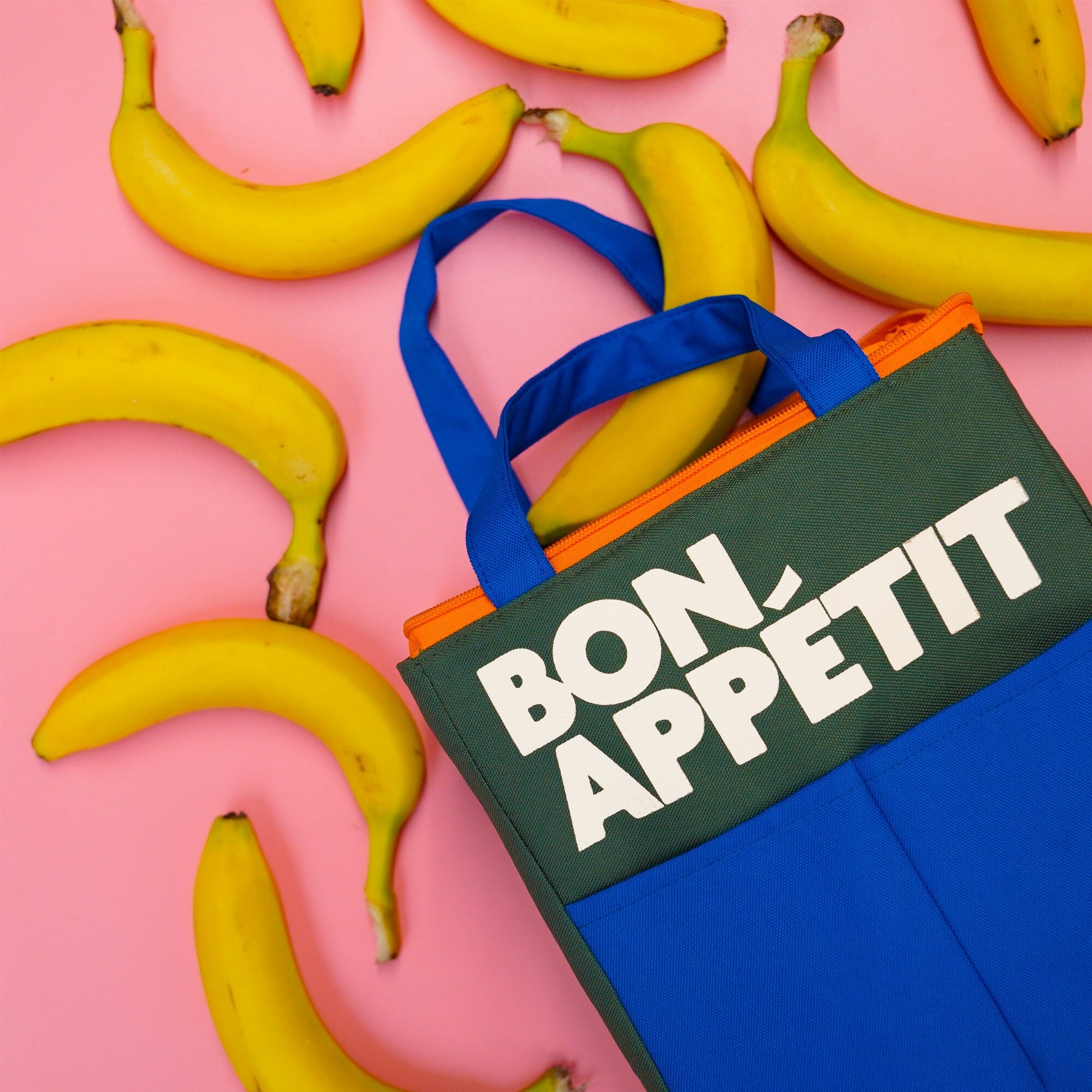 Isothermische Lunchbag "Bon Appétit" - Blue Lunchbag Helio Ferretti 