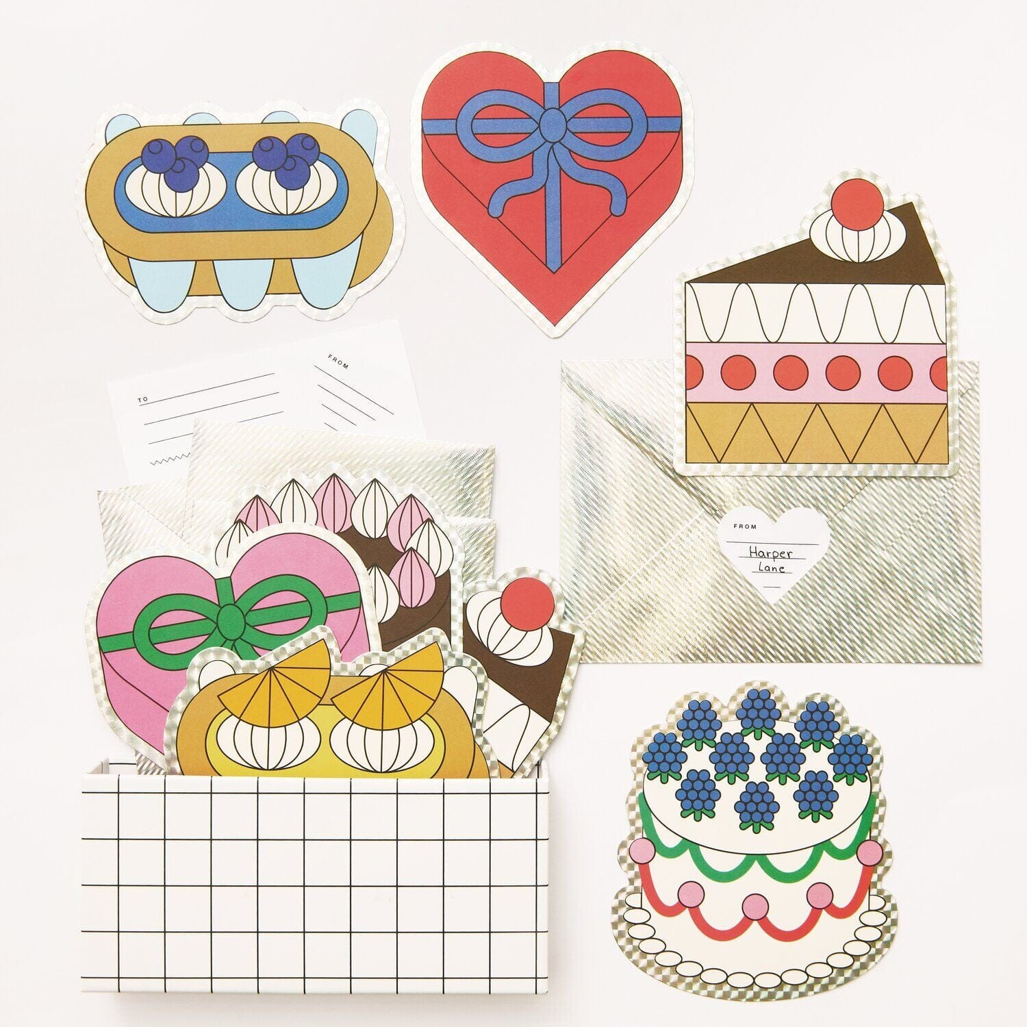 Karten Set "Eye Candy" Klappkarte Rico Design 