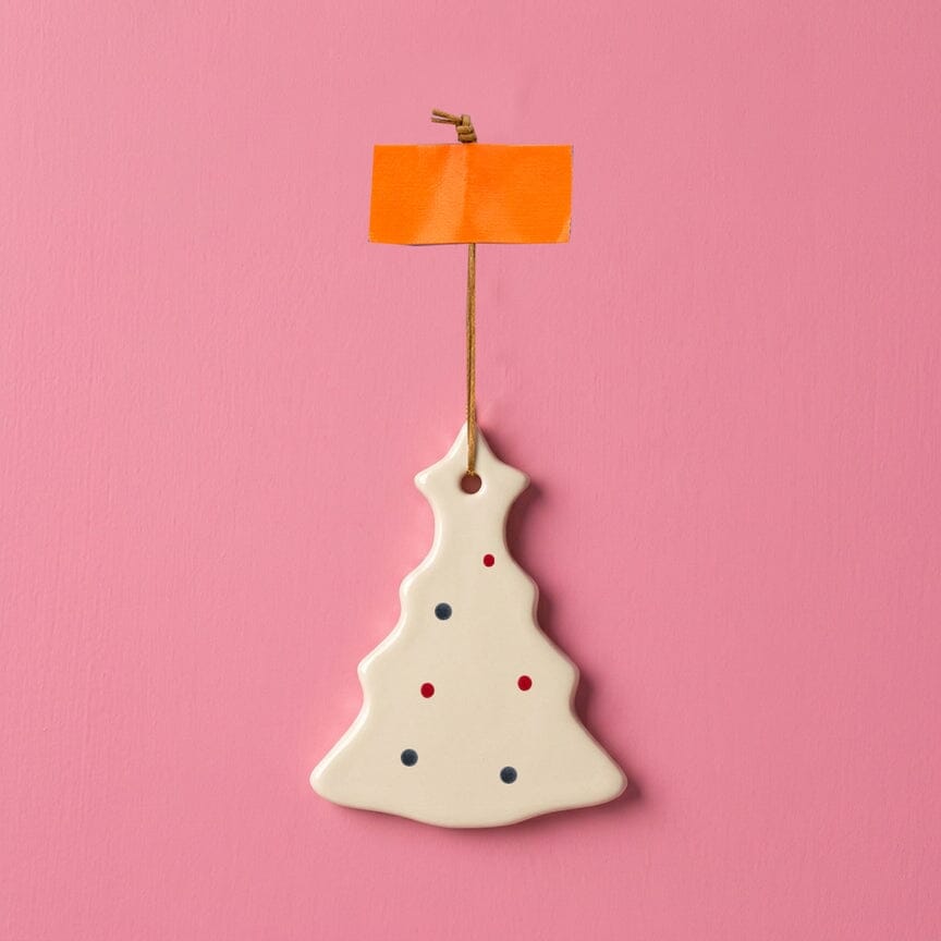Keramikanhänger "Scandi Tannenbaum" Dekoration coopz 