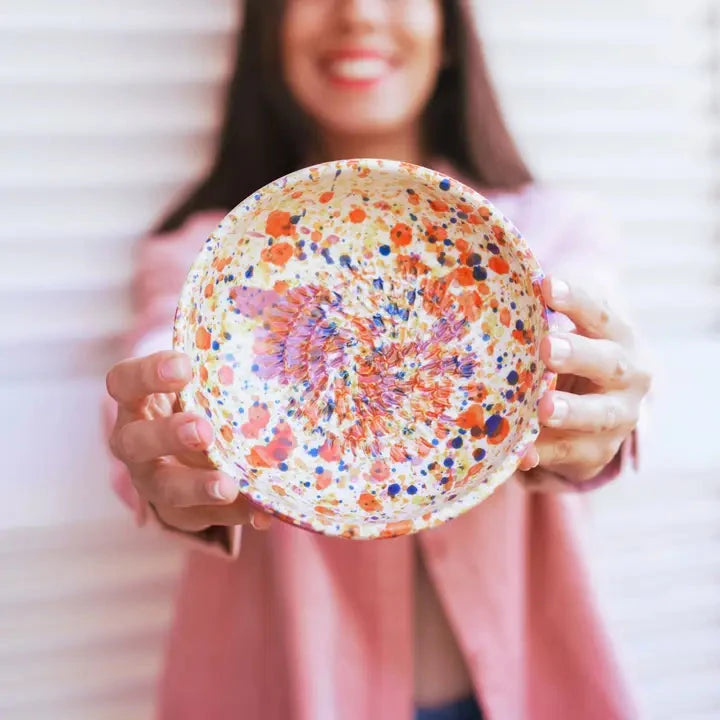 Keramikreibeschale "Carnival" Teller Alfar Tierra Cocida 