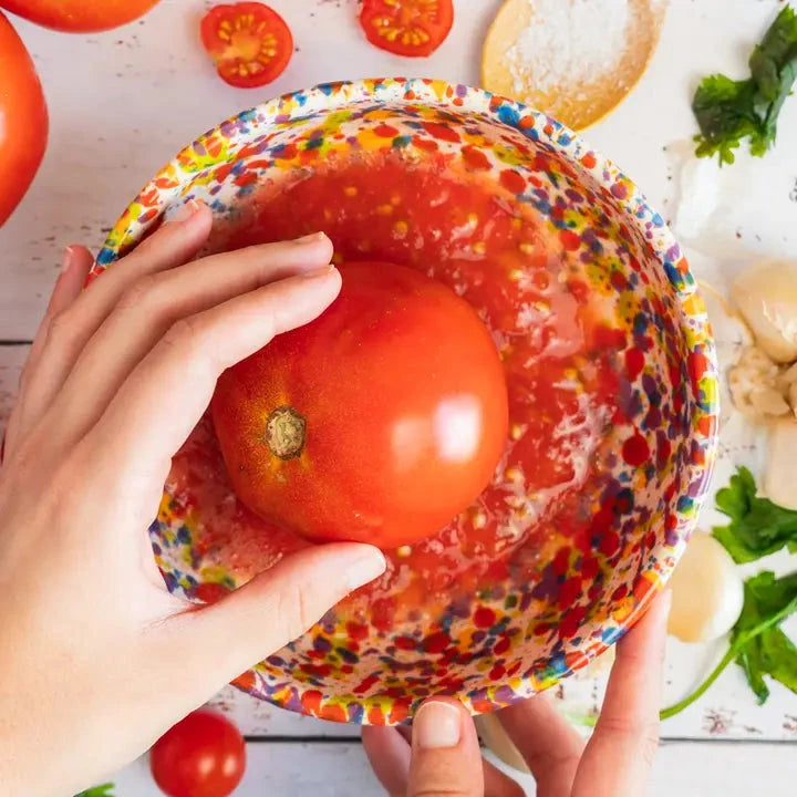 Keramikreibeschale "Carnival" Teller Alfar Tierra Cocida 