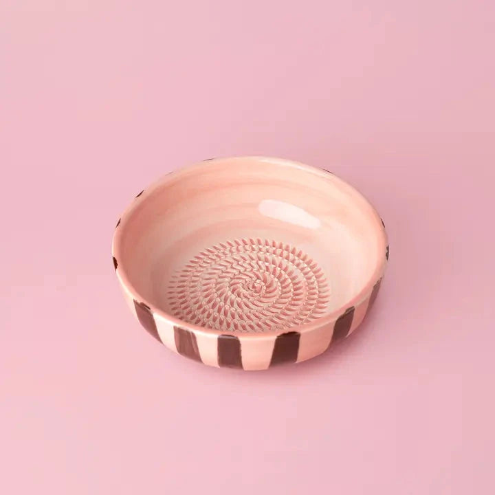 Keramikreibeschale "Pink/Braun" Teller Alfar Tierra Cocida 