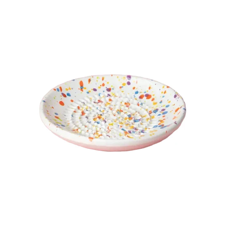 Kleine Keramikreibeplatte "Carnaval" Teller Alfar Tierra Cocida 