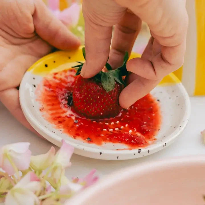 Kleine Keramikreibeplatte "Granit gelb" Teller Alfar Tierra Cocida 