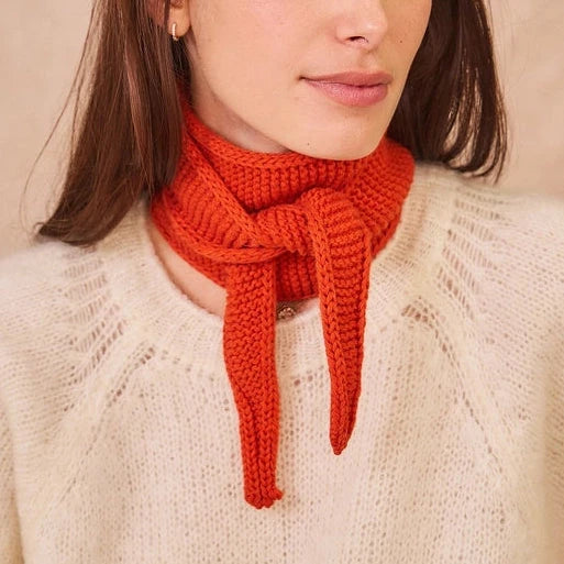 Kleiner Schal „Strick“ Schal Mini Calie Paris Orange 