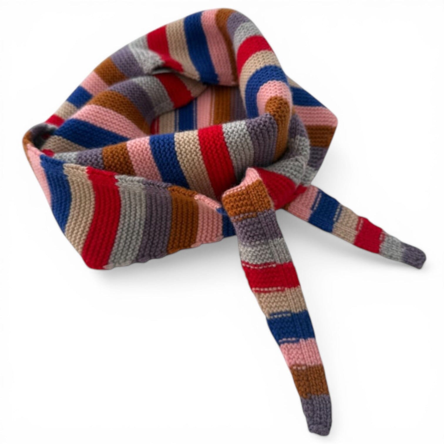 Kleiner Strickschal "Streifen bunt" Schal Mini Bybjor 