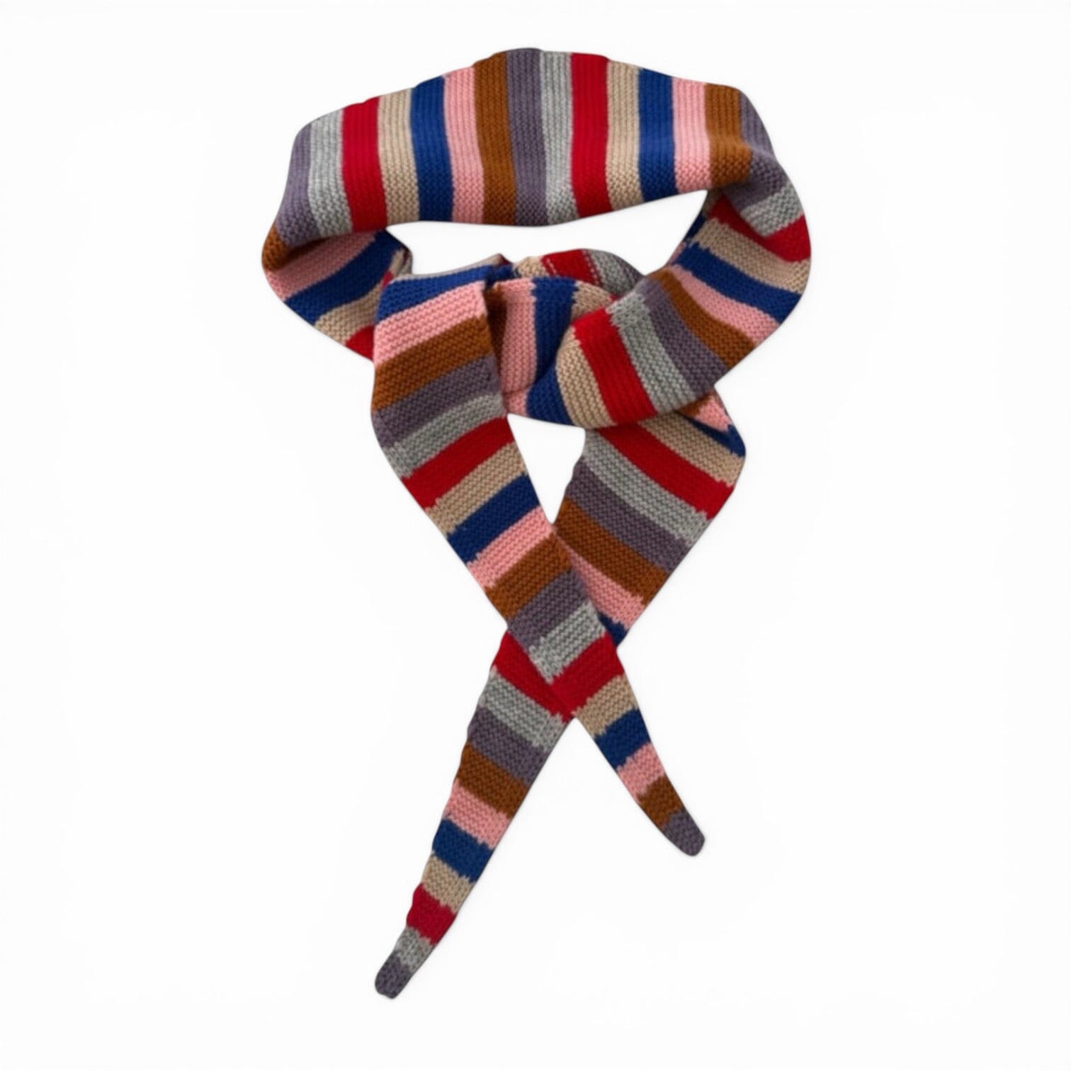 Kleiner Strickschal "Streifen bunt" Schal Mini Bybjor 