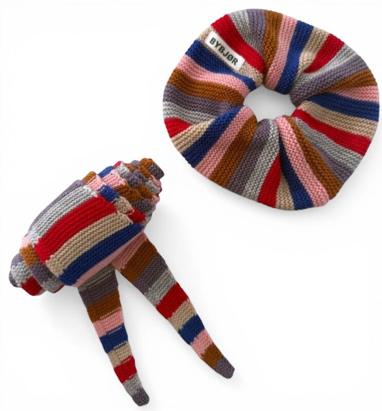 Kleiner Strickschal "Streifen bunt" Schal Mini Bybjor 