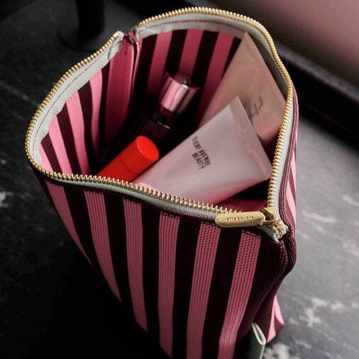 Kosmetiktasche "knitted stripes" Kosmetiktasche Sticky Sis Club 
