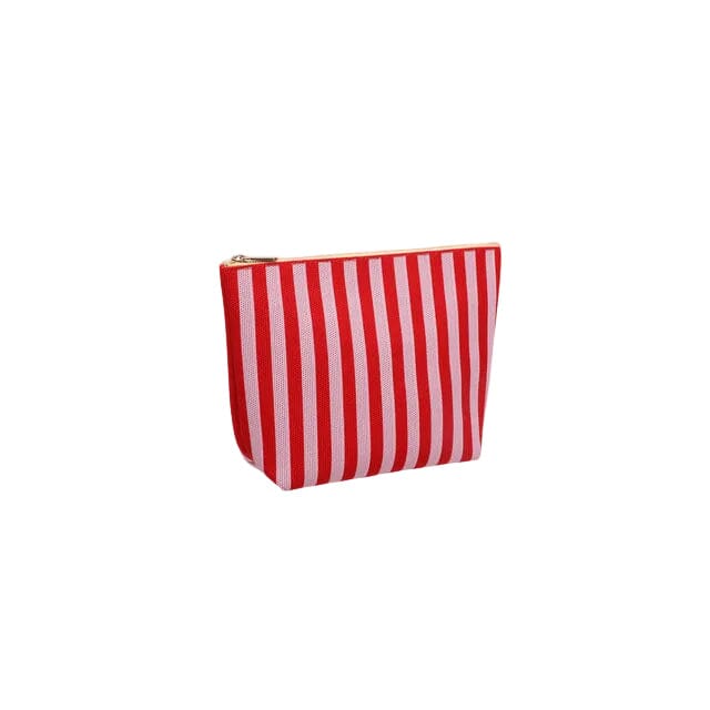 Kosmetiktasche "knitted stripes" Kosmetiktasche Sticky Sis Club cerise+ballet 
